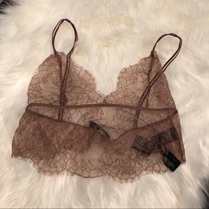 ZARA Mauve Lace Bralette